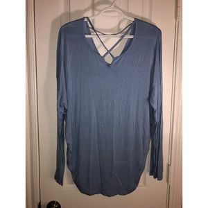 Alya Blue long sleeve shirt - size large